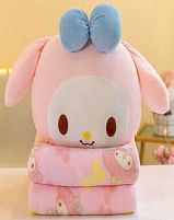 М`яка іграшка M 18280 герой, текстильна, 38 см, плед