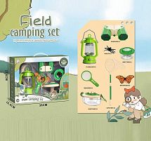 Набір дослідника JLX 6622-6 метелик, комаха, лупа, лампа, підсвічування, на батарейках, бокс з моноклем, ремінець, бінокль, сочок, в коробці