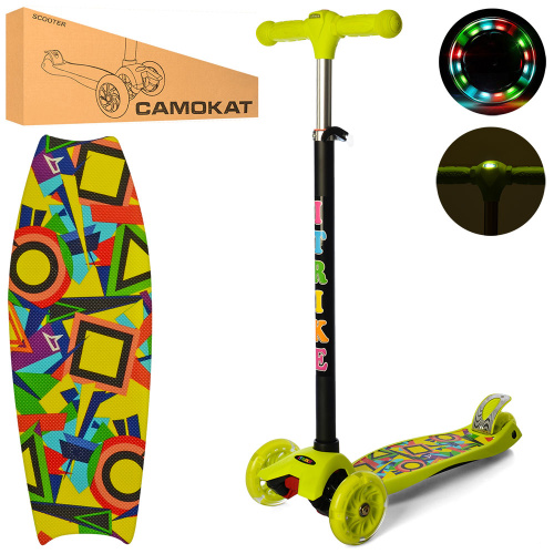 Самокат дитячий iTrike Maxi JR 3-055-GR1-L