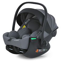 Автокрісло El Camino i-FLOW ME 1198 Gray (встановлення проти ходу руху, зріст дитини: 40-87 см, 3 точки кріплення, ремень безпеки, вік 0+)