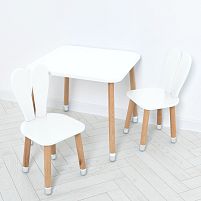 Дитячий столик зі стільцями Bambi 04-025W-2 (білий)