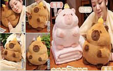 М`яка іграшка M 18277 “Капібара”, 25 см, плед: 95х190 см, муфта