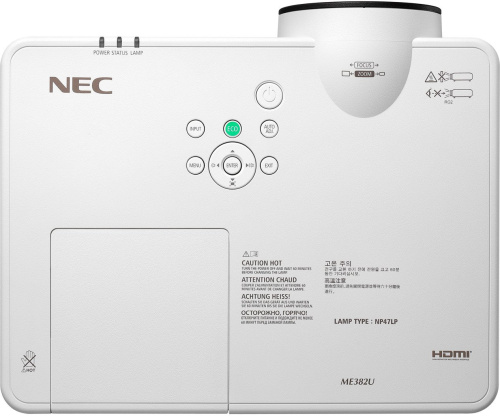 Картинка  Проектор NEC ME382U (3LCD, WUXGA, 3800 lm) (60004598) от магазина cd-market фото 8