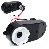 Рульовий редуктор для дитячого електромобіля в зборі з мотором Bambi Racer JJ2580-ST GEAR (24V, 5000RPM, вісь: Ø10 мм, ↔ 17 см)