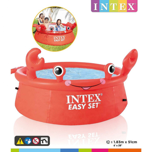 Надувний басейн Intex 26100 (51*183 см., об'єм: 880 л.) фото 2