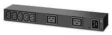 Картинка  Пристрій розподілення електроживлення АРС Rack PDU, Basic, 0U/1U, 16A, (7) C13 and (2) C19 (AP6120A) магазин cd-market