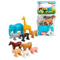 Фігурки тварин 1102 "Technok Toys", 10 шт., у пакеті