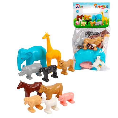Фігурки тварин 1102 "Technok Toys", 10 шт., у пакеті