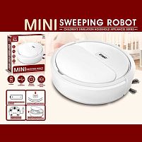 Робот-Пилосос 6838 A вбудований акумулятор, автоматичний принцип роботи, USB кабель, фільтр, щіточка, імітація роботи, в коробці