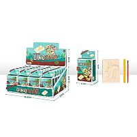 Розкопки AT 670-1 гіпсовий брусок, скелет динозавра, щіточка та долото, ЦІНА ЗА 24 ШТУКИ В БЛОЦІ, в коробці