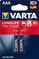 Картинка  Батарейка VARTA LONGLIFE MAX POWER AAA  BLI 2 ALKALINE (04703101412) магазин cd-market