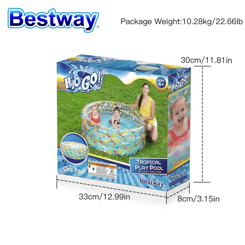 Дитячий надувний басейн Bestway 51045 фото 5