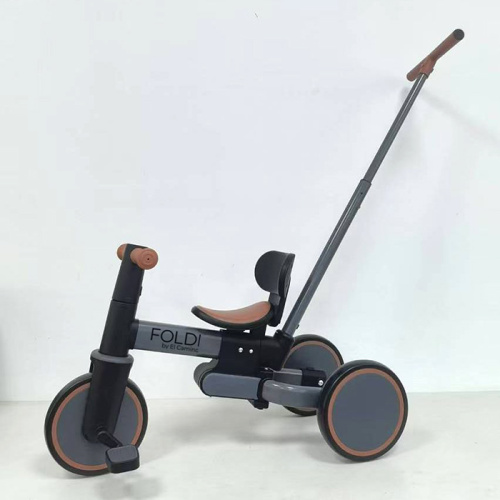 Велосипед дитячий триколісний El Camino дитячий ME 1202 FOLDI Graphite (батьківська ручка)