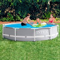 Каркасний басейн Intex 26702 (76*305см., об'єм: 4485 л., картриджний фільтр-насос 1250 л/год, серія: Prism Frame)