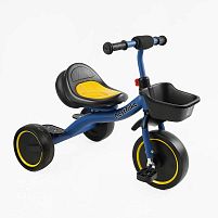 Велосипед 3-х колісний BS-45602 "Best Trike" колеса EVA переднє 10’’, заднє 8’’, сталева рама, УКР.ОЗВУЧУВАННЯ, світло, кошик, в коробці