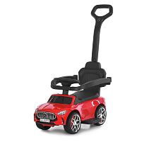 Каталка-толокар Bambi M 6255EL-3 (колеса: Ø5,5 см/EVA, батьк. ручка, страхувальний бампер, сидіння: екошкіра, музика, до 30 кг)