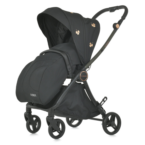 Коляска дитяча прогулянкова El Camino ME 1078 VERSA Clover Black фото 6