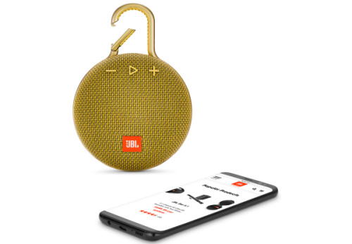 Картинка  Акустическая система JBL Clip 3 Yellow (JBLCLIP3YEL) от магазина cd-market фото 2