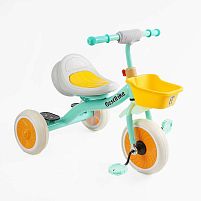 Велосипед 3-х колісний BS-49151 "Best Trike" колеса EVA переднє 10’’, заднє 8’’, сталева рама, УКР.ОЗВУЧУВАННЯ, світло, кошик, в коробці