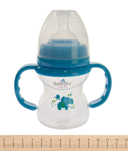 Картинка  Бутылочка для кормления Bayby BFB6104 150ml 6м+ синий от магазина cd-market фото 3