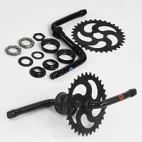 Шатун з гайками та підшипником у зборі SHT-7082 /18 на велосипед 18``