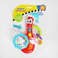 Брязкальце 0882 мелодії, підсвічування, тріскачка, на листі