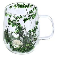 Чашка з подвійною стінкою "Dry flowers" 330мл Stenson R10120