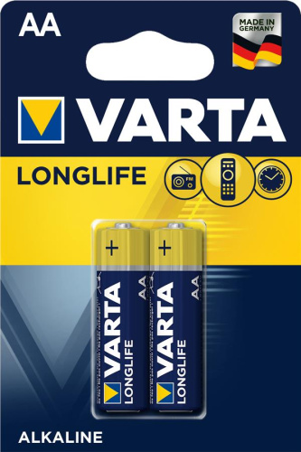 Картинка  Батарейка VARTA LONGLIFE AA BLI 2 ALKALINE (04106101412) от магазина cd-market