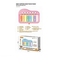 Піаніно YK 7018 B сенсорні клавіші, підсвічування, кілька режимів, музичні інструменти, 8 клавіш, мелодії, гра на швидкість реакції, режим навча