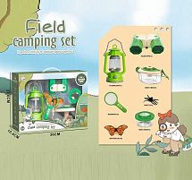 Набір дослідника JLX 6622-2 метелик, комаха, лупа, лампа, підсвічування, на батарейках, бокс з моноклем, ремінець, бінокль, в коробці