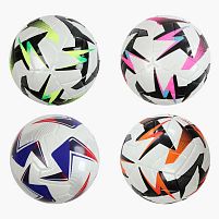 М`яч футбольний M 50360 4 види, вага 420 грамів, матеріал PU, гумовий балон, ВИДАЄТЬСЯ ТІЛЬКИ МІКС ВИДІВ