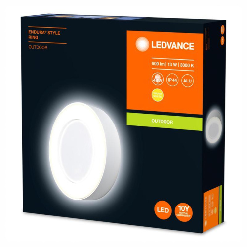 Картинка  Фасадный світильник LED ENDURA STYLE Ring 13W білий (4058075205239) от магазина cd-market фото 2