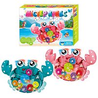 Музична іграшка "Містер Крабс" 94219 "WToys", 2 кольори, ОЗВУЧУВАННЯ УКРАЇНСЬКОЮ МОВОЮ, пісня, світло, колесо вільного ходу, рухає клешнями, обер