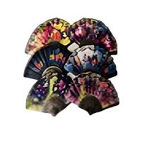 Віяло "Квіти" 23см Stenson R38330