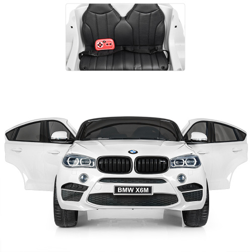 Електромобіль дитячий Bambi Racer JJ2168EBLR-1 «BMW X6M» (колеса Ø12.2"/EVA, акк: 12V/10Ah, мотор: 2*12V/120W, до 8 км/г, до 50 кг) фото 4