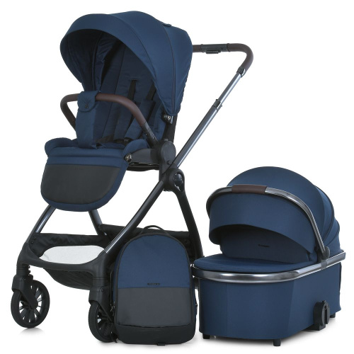 Коляска дитяча прогулянкова El Camino ME 1183 RIVIERA Iris Blue (універсальна, 2в1) фото 20