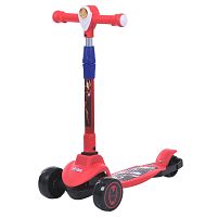 Картинка  Самокат триколісний iTrike JR3-178-R «Maxi Big» (колеса: передні Ø4,33"/заднє Ø3,34"/PU, рама: пластик, підсвітка, музика, до 25 кг) магазин cd-market