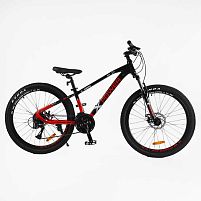 Велосипед двоколісний спортивний Corso PW-69003 «X-Power» (колеса Ø26"/гума, рама: 13"/алюміній, швидкостей: 24, обладнання Shimano Altus)