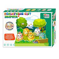 Кольоровий світ 60152 "4FUN Game Club", "Звірята", 5 яєць, фарби, декор, в коробці