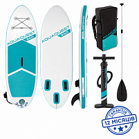 Надувна дошка для серфінгу (SUP-борд) Aqua Quest 240 Intex 68241 (13*76*240 см., весло, ліш, насос, сумка, до 120 кг.)