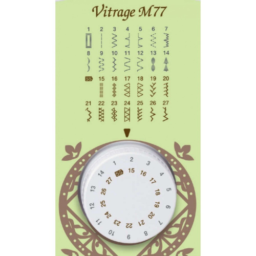 Картинка  Швейная машина Brother Vitrage M77 (VitrageM77) от магазина cd-market фото 3