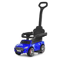 Каталка-толокар Bambi M 6255EL-4 (колеса: Ø5,5 см/EVA, батьк. ручка, страхувальний бампер, сидіння: екошкіра, музика, до 30 кг)