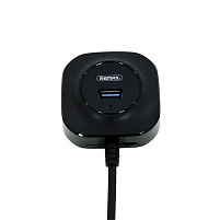 Картинка  Концентратор Remax FONYE 4 порта USB 3.0, black (RU-U8-BLACK) магазин cd-market