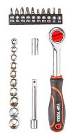 Картинка  Набор торцевых гаечных ключей Top Tools  1/4 ", 23ед. (38D505) магазин cd-market