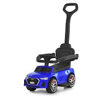 Каталка-толокар Bambi M 6254EL-4 (колеса: Ø5,5"/EVA, батьк. ручка, страхувальний бампер, сидіння: екошкіра, музика, до 30 кг)