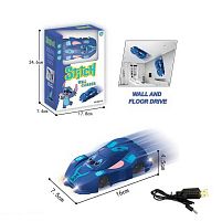 Машина на радіокеруванні MX 18 антигравітаційна, їде по стінах, герой, вбудований акумулятор, розмір - 16х7.5х4.5 см, пульт, USB - кабель, в кор