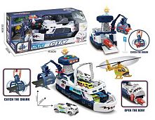 Корабель 660 S-04 катер, акула, транспорт, світло, звук, у коробці