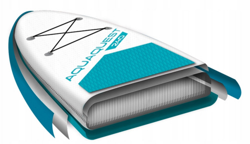 Надувна дошка для серфінгу (SUP-борд) Aqua Quest 240 Intex 68241 (13*76*240 см., весло, ліш, насос, сумка, до 120 кг.) фото 11