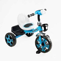 Велосипед дитячий триколісний Best Trike BS-24513 (колеса переднє Ø12"/задні Ø10"/гума, сталева рама, фара з музикою та світлом, кошик, до 25 кг)