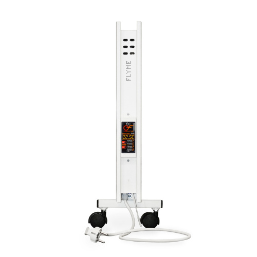 Електрична інфрачервона керамічна панель (обігрівач) EraFlyme C2/1200P (1.2 kW, 22 кв.м., бежева, клімат-контроль, двостороння, колеса, 6*45*90 см.) фото 2